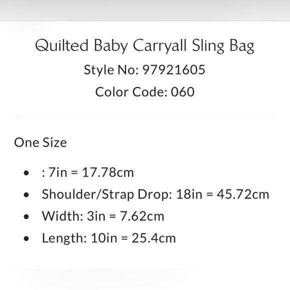 Free People Quilted Baby Carryall Sling Bag + Keychain + Printed Micro Pouch - Picture 14 of 17